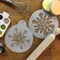 Large Crystal Snowflakes Cake Stencil #2 | C743 by Designer Stencils | Cake Decorating Tools |